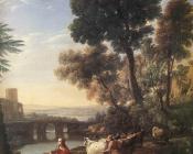 克劳德 洛朗 : Landscape with Apollo Guarding the Herds of Admetus